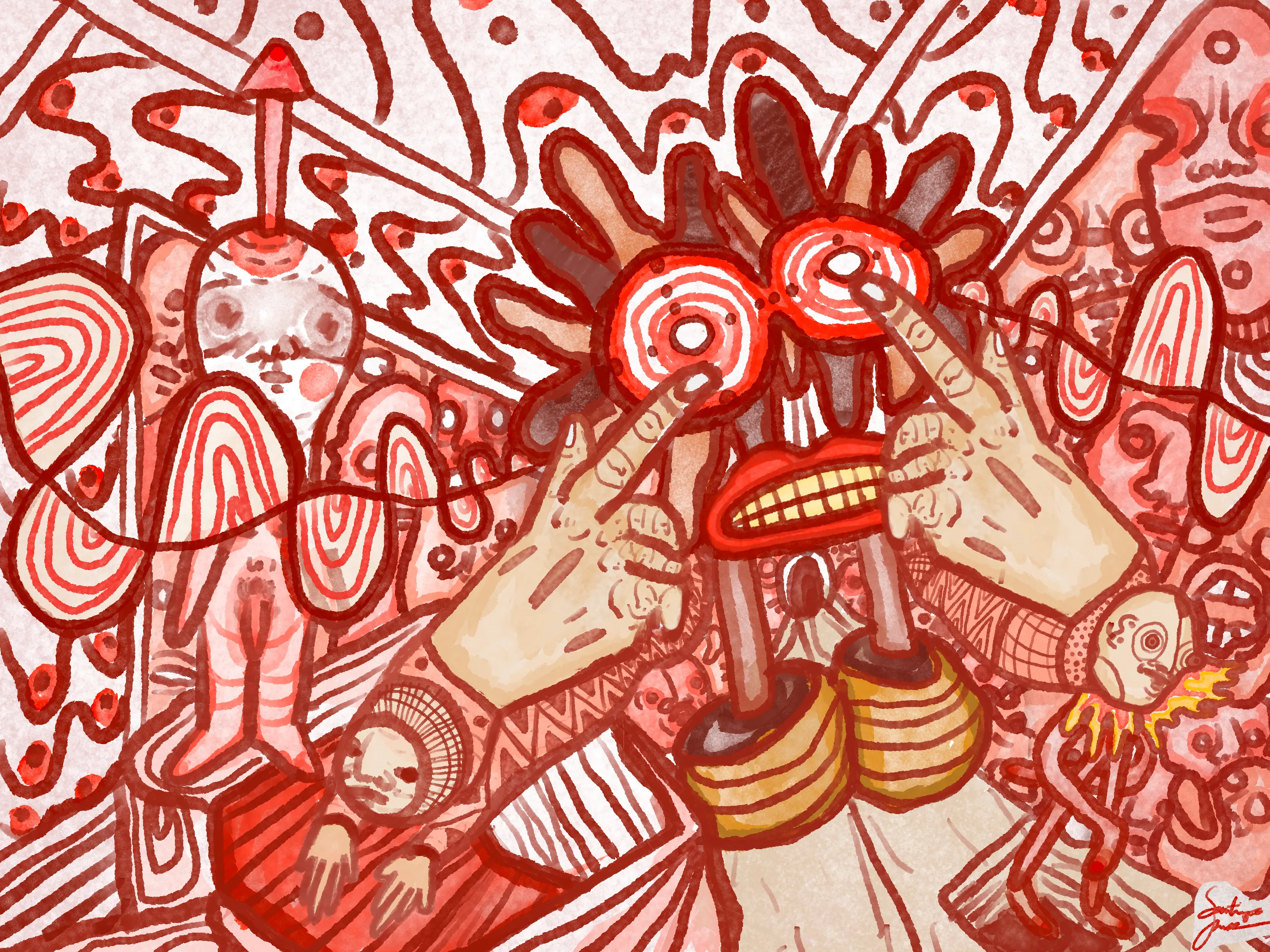 Drawing Eyes are the Target