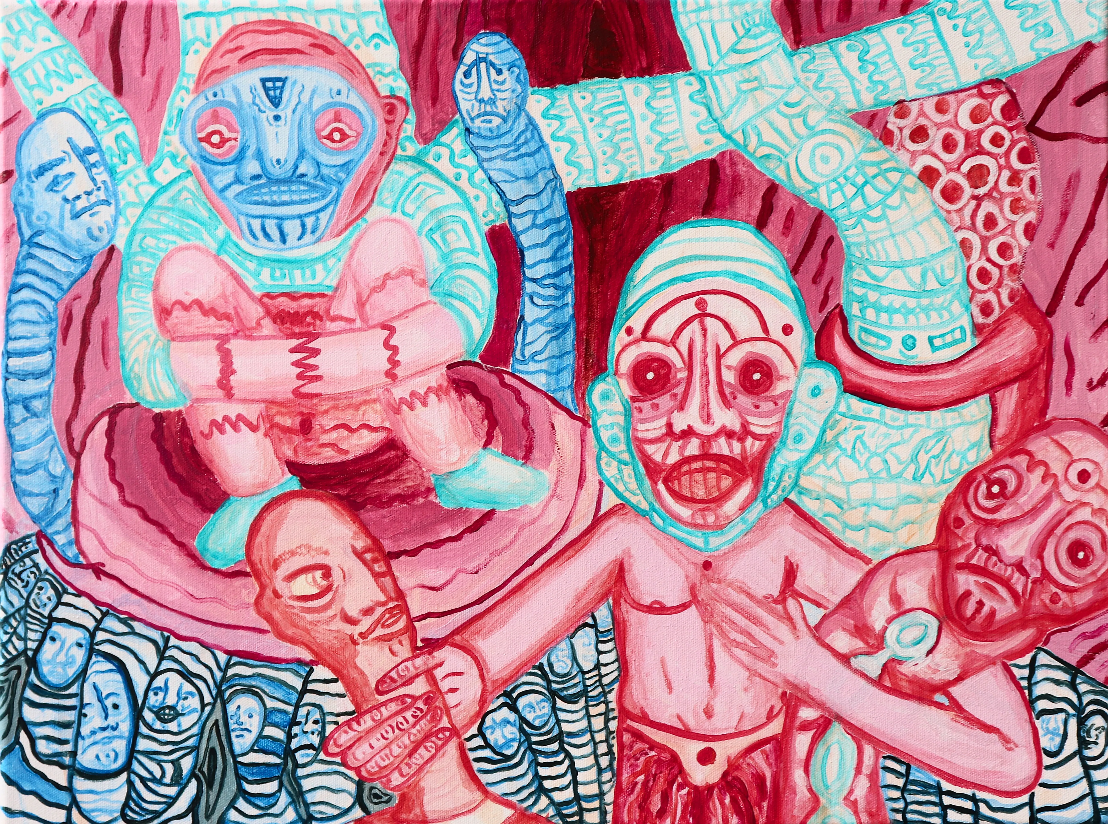 Painting A Painful Hermaphroditic Birth